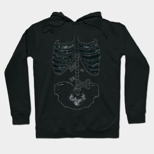 Skeleton and butterflies Hoodie